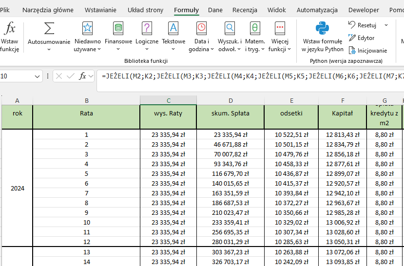 Zaawansowane analizy w Excel